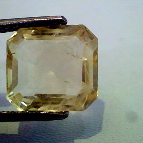 5.75 Ct Unheated Untreted Natural Ceylon Yellow Sapphire/Pukhraj
