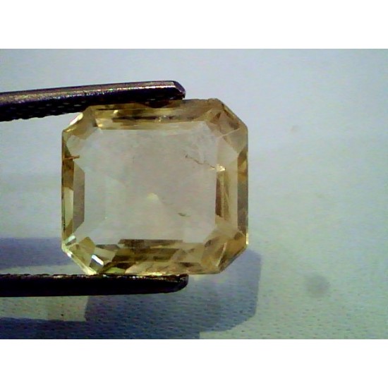 5.75 Ct Unheated Untreted Natural Ceylon Yellow Sapphire/Pukhraj