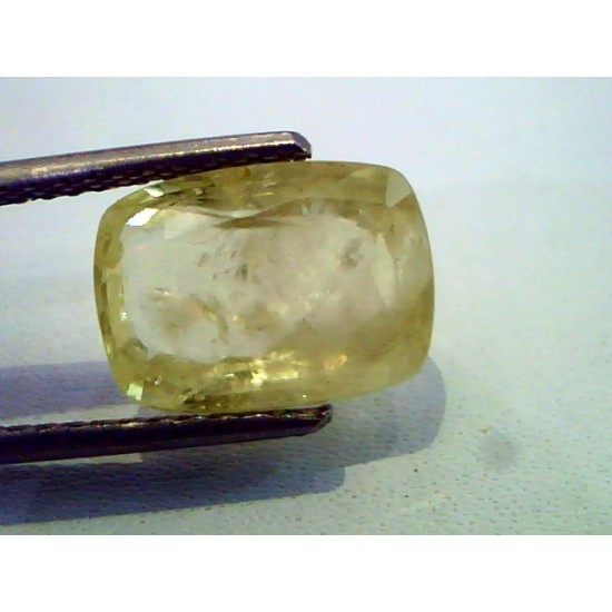 6.01 Ct Unheated Untreated Natural Ceylon Yellow Sapphire Gems