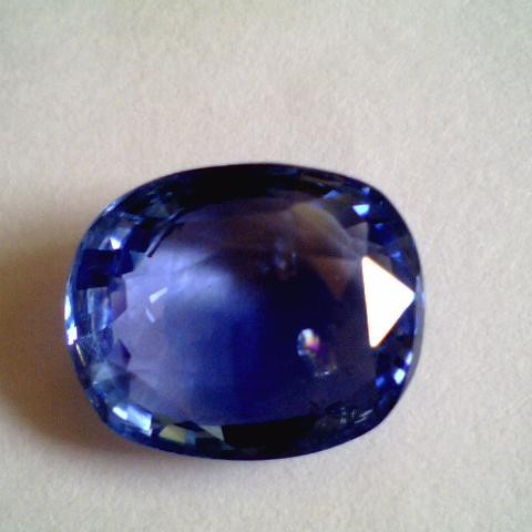 6.05 Ct Untreated Natural Ceylon Blue Sapphire Real Neelam Stone 6.05 Ct Untreated Natural Ceylon Blue Sapphire Real Neelam Stone
