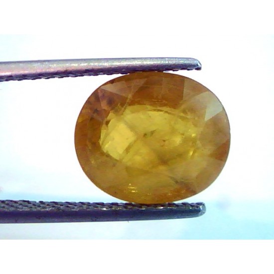 6.14 Ct Natural Yellow Sapphire Pukhraj Jupiter Gemstone(Heated)