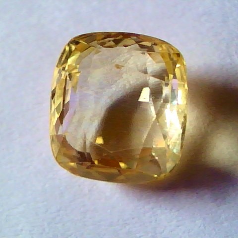 6.2 Ct Unheated Untreated Natural Ceylon Yellow Sapphire Pukhraj