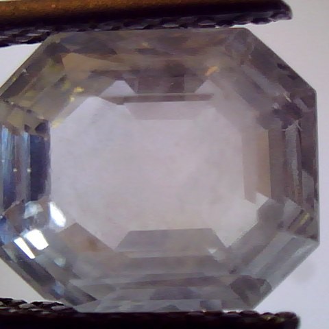 6.20 Ct Unheated Untreated Natural White Sapphire Venus Gems