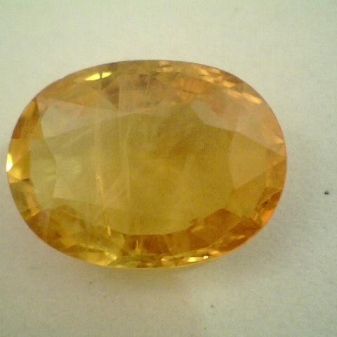 6.25 Ct Premium Grade Natural Bangkok Yellow Sapphire,Pukhraj