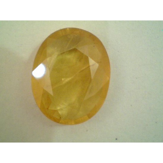 6.8 Carat Natural Bangkok Yellow Sapphire,Real Pukhraj Gemstones