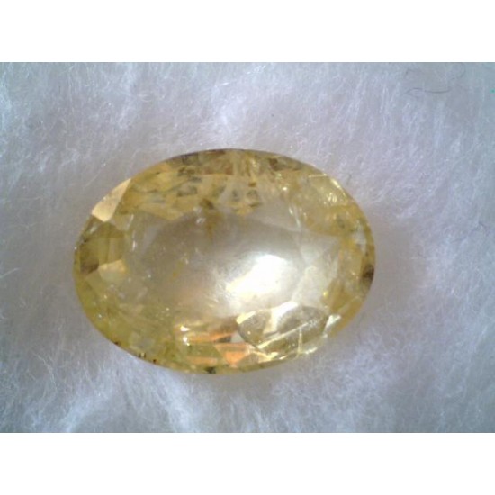 7.2 Ct Unheated Untreated Natural Ceylon Yellow Sapphire,Pukhraj