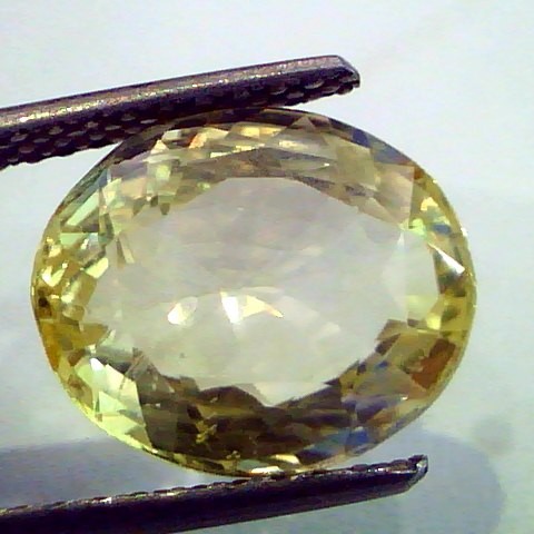 7.68 Ct Unheated Untreted Natural Ceylon Yellow Sapphire Gems