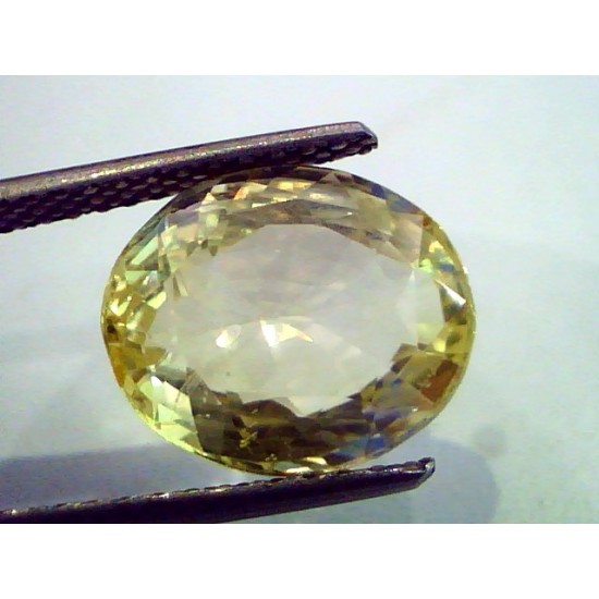 7.68 Ct Unheated Untreted Natural Ceylon Yellow Sapphire Gems