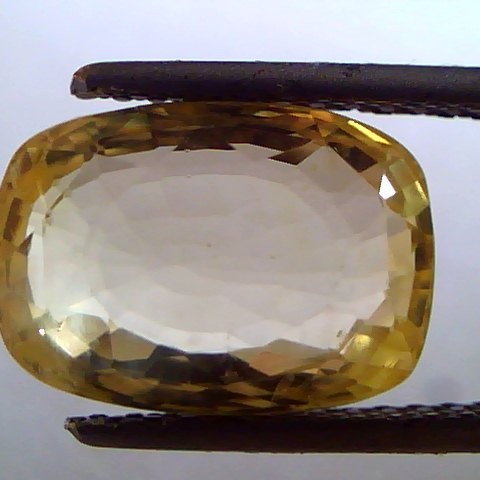 7.86 Ct Unheated Untreted Natural Ceylon Yellow Sapphire Pukhraj