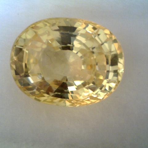 8.06 Ct Unheated Untreated Natural Ceylon Yellow Sapphire A+++++