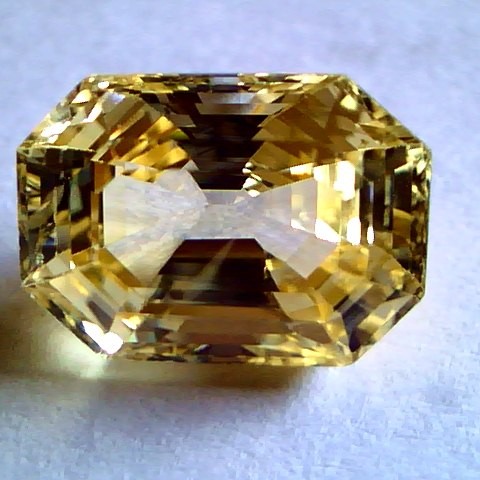 8.10 Ct Topcut Unheated Untreated Natural Ceylon Yellow Sapphire