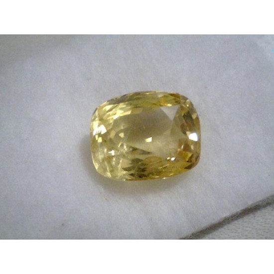 8.40 Carat Unheated Untreated Natural Ceylon Yellow Sapphire