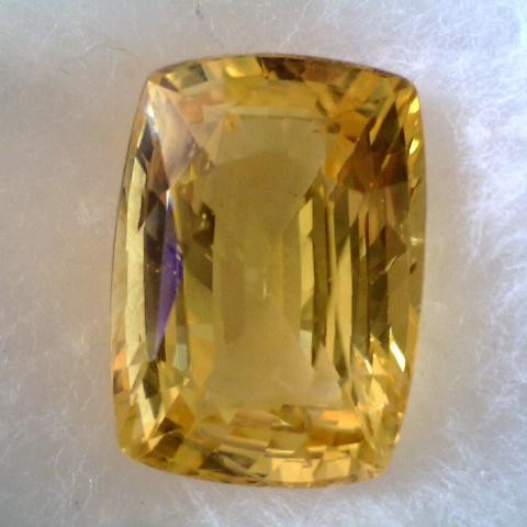 8.69 Ct Untreated Unheated Top Grade Natural Yellow Sapphire AAA