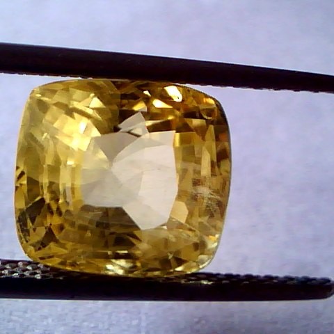 9.02 Ct Unheated Untreted Natural Ceylon Yellow Sapphire Pukhraj