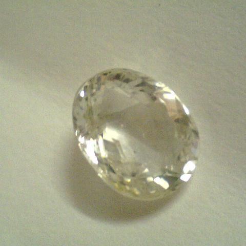 3.47 Carat Unheated Untreated Natural Ceylon White Sapphire 3.47 Carat Unheated Untreated Natural Ceylon White Sapphire