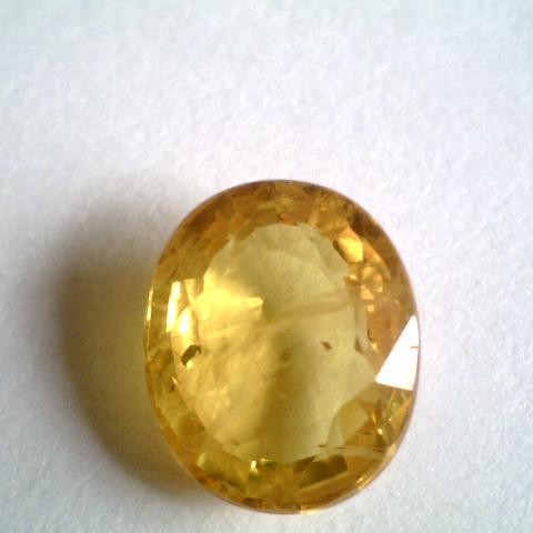 4.15 Carat Natural Bangkok Yellow Sapphire,Pukhraj gemstone 4.15 Carat Natural Bangkok Yellow Sapphire,Pukhraj gemstone