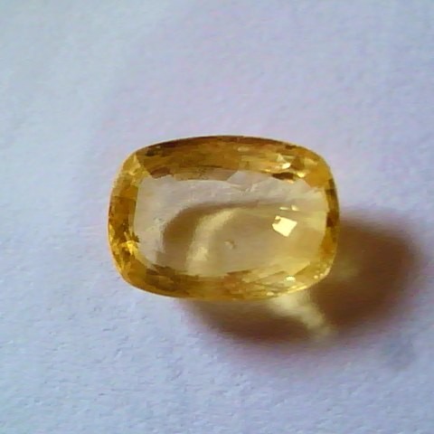 6.10 Ct Unheated Untreated Natural Ceylon Yellow Sapphire A+++++