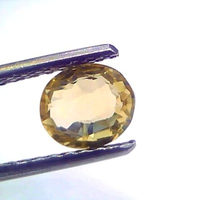 1.20 Ct Certified Unheated Untreated Natural Ceylon Yellow Sapphire