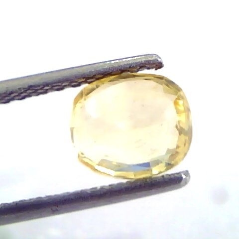 1.80 Ct Unheated Untreated Natural Ceylon Yellow Sapphire/Pukhraj