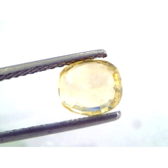 1.80 Ct Unheated Untreated Natural Ceylon Yellow Sapphire/Pukhraj