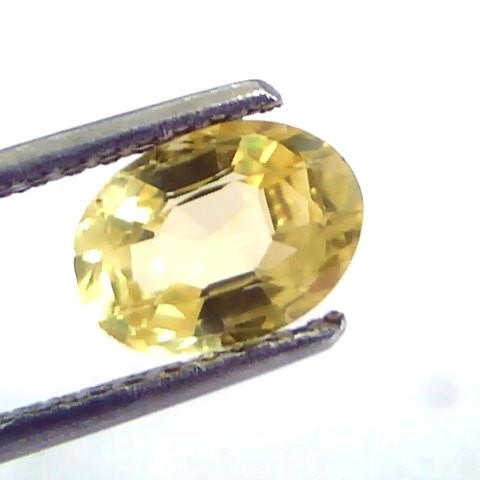 1.82 Ct Unheated Untreated Natural Ceylon Yellow Sapphire/Pukhraj