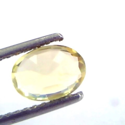 1.82 Ct Unheated Untreated Natural Ceylon Yellow Sapphire/Pukhraj