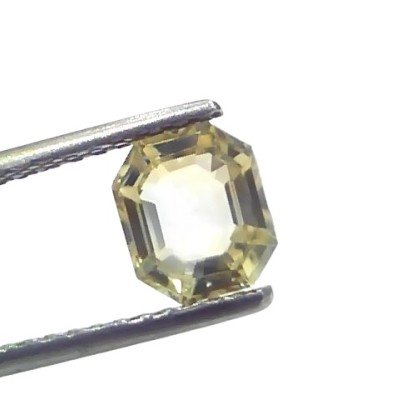 1.83 Ct Certified Unheated Untreated Natural Ceylon Yellow Sapphire 1.83 Ct Certified Unheated Untreated Natural Ceylon Yellow Sapphire