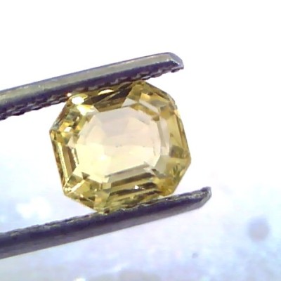 1.86 Ct Unheated Untreated Natural Ceylon Yellow Sapphire/Pukhraj