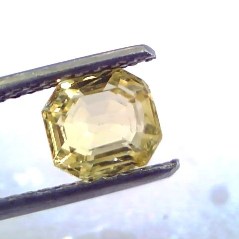 1.86 Ct Unheated Untreated Natural Ceylon Yellow Sapphire/Pukhraj