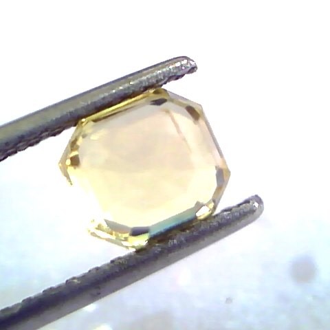 1.86 Ct Unheated Untreated Natural Ceylon Yellow Sapphire/Pukhraj