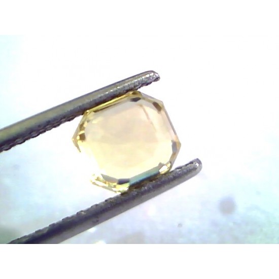 1.86 Ct Unheated Untreated Natural Ceylon Yellow Sapphire/Pukhraj