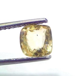 1.90 Ct Certified Unheated Untreated Natural Ceylon Yellow Sapphire