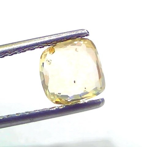 1.90 Ct Certified Unheated Untreated Natural Ceylon Yellow Sapphire