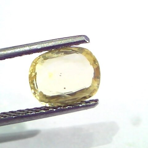 1.88 Ct Unheated Untreated Natural Ceylon Yellow Sapphire Pukhraj