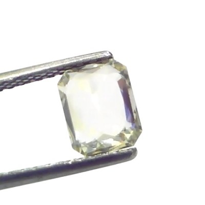 1.87 Ct Certified Unheated Untreated Natural Ceylon Yellow Sapphire 1.87 Ct Certified Unheated Untreated Natural Ceylon Yellow Sapphire