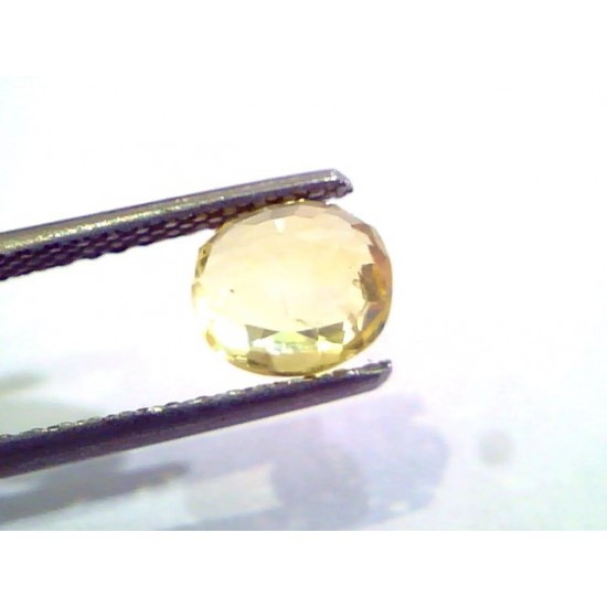 1.87 Ct Unheated Untreated Natural Ceylon Yellow Sapphire Gems