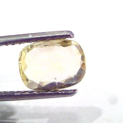 1.90 Ct Unheated Untreated Natural Ceylon Yellow Sapphire Pukhraj