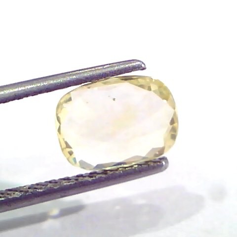 1.90 Ct Unheated Untreated Natural Ceylon Yellow Sapphire Pukhraj