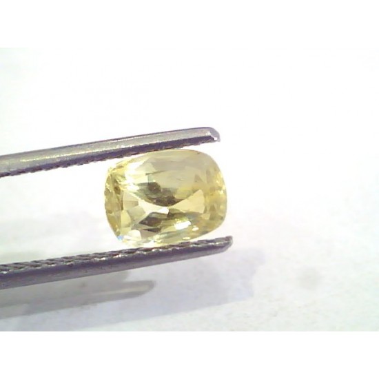 1.88 Ct Unheated Untreated Natural Ceylon Yellow Sapphire/Pukhraj