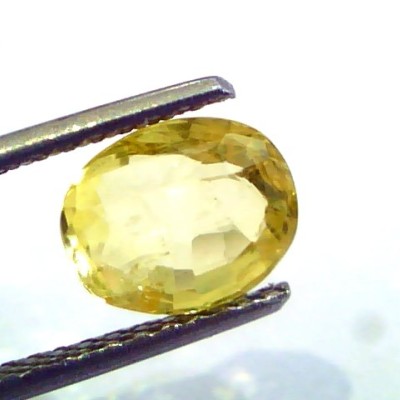 1.90 Ct Unheated Untreated Natural Ceylon Yellow Sapphire Gems