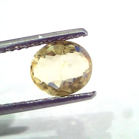 2.01 Ct Unheated Untreated Natural Ceylon Yellow Sapphire Pukhraj