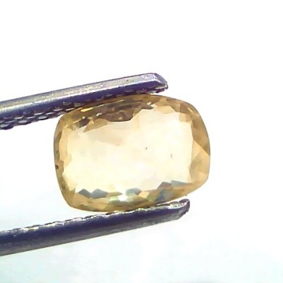 1.93 Ct Certified Unheated Untreated Natural Ceylon Yellow Sapphire