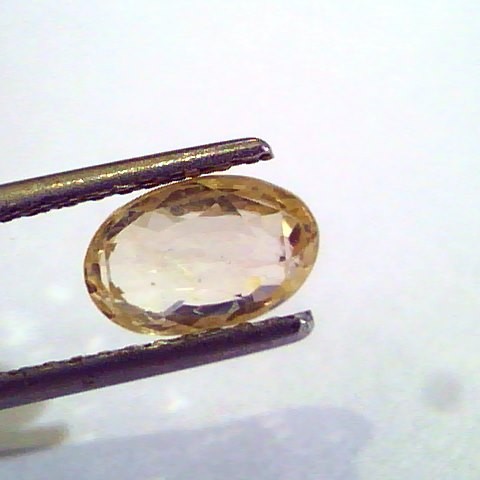 1.90 Ct Unheated Untreated Natural Ceylon Yellow Sapphire Pukhraj
