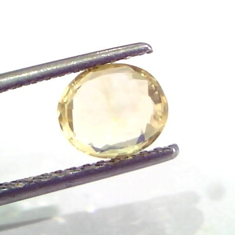 2.01 Ct Unheated Untreated Natural Ceylon Yellow Sapphire Pukhraj