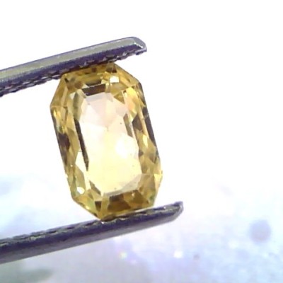 1.92 Ct Unheated Untreated Natural Ceylon Yellow Sapphire/Pukhraj