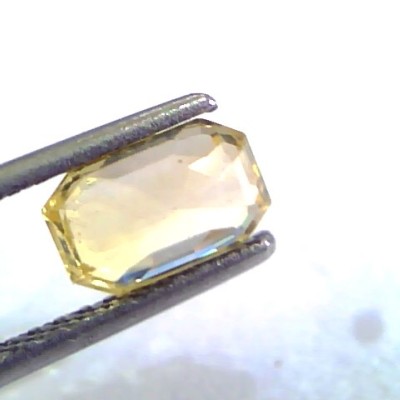 1.92 Ct Unheated Untreated Natural Ceylon Yellow Sapphire/Pukhraj