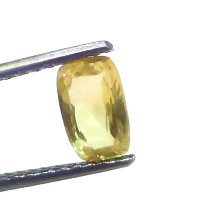 1.91 Ct Certified Unheated Untreated Natural Ceylon Yellow Sapphire 1.91 Ct Certified Unheated Untreated Natural Ceylon Yellow Sapphire
