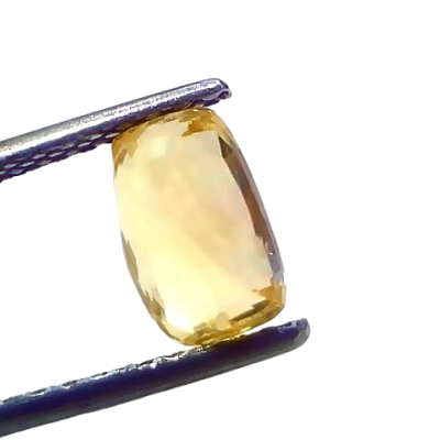 1.91 Ct Certified Unheated Untreated Natural Ceylon Yellow Sapphire 1.91 Ct Certified Unheated Untreated Natural Ceylon Yellow Sapphire