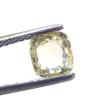 1.91 Ct Certified Unheated Untreated Natural Ceylon Yellow Sapphire 1.91 Ct Certified Unheated Untreated Natural Ceylon Yellow Sapphire
