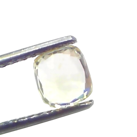 1.91 Ct Certified Unheated Untreated Natural Ceylon Yellow Sapphire 1.91 Ct Certified Unheated Untreated Natural Ceylon Yellow Sapphire